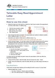 appointment letter easy read template