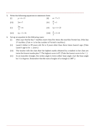 maths chapter 4 simple equations