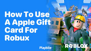 how to use an apple gift card for robux