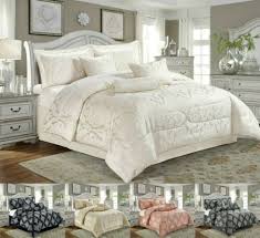 luxury jacquard quilted comforter bed
