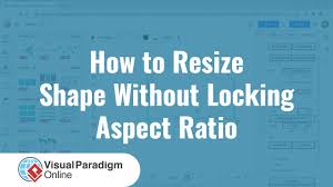 how to resize shape without locking