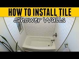 Installing Tile On Shower