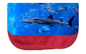 whale aquarium cosmetic bag