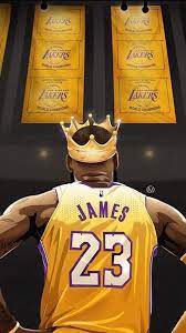 king lebron james with the