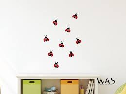 Ladybug Wall Decals 9pcs In 1 Set