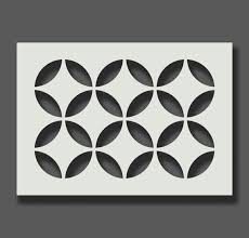 Circle Pattern Stencil Reusable