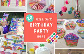 arts and crafts birthday party for kids