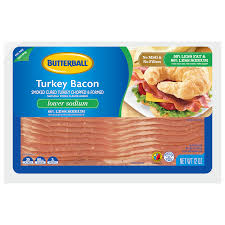 lower sodium turkey bacon erball