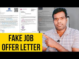 3 fake job offer letter tata axis