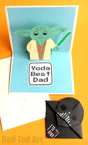 Star wars fathers day cards. Pop Up Father S Day Card Red Ted Art Make Crafting With Kids Easy Fun