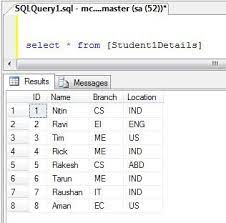 records from table in sql server 2008