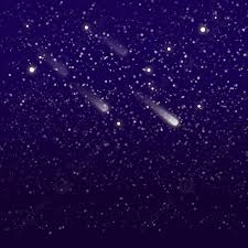 evening night sky stars rain meteor