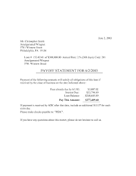 Private Mortgage Payoff Letter Template Examples Letter