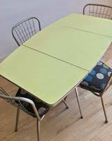 1950s chrome kitchen dining set table
