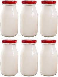 Danmu Art 6pcs 200ml Glass Milk Bottle