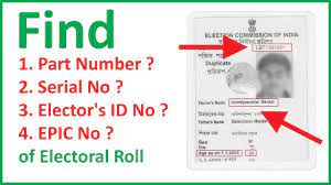 photo id no epic no of elect roll