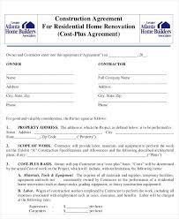Free Template Residential Roofing Contract Building Pdf