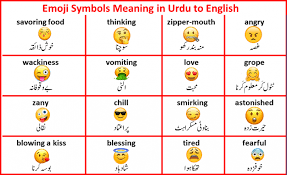 all emoji meaning in urdu and english