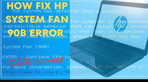 hp laptop hp system fan 90b error fix