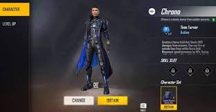 And, you can participate in luck royale and diamond spin to obtain various unique character skins, weapon skins, weapon upgrades and even cosmetic. Free Fire S Chrono Character Now Available In Some Countries As Top Up Reward