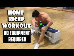 home bicep workout no equipment