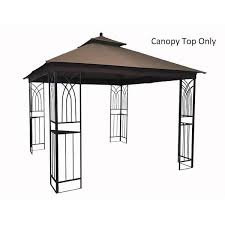Apex Garden Harmony Gazebo 10 Ft X 10 Ft Replacement Canopy Brown