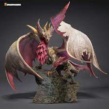 30cm Monster Hunter Dawn CFB Statue Jue Silver Dragon PS4 Game Limited  Edition PVC Model Dragon Action Doll Japanese Genuine Chi