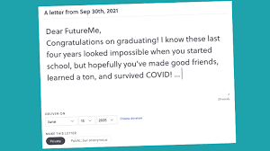 students write a letter to future self