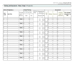 Training Record Form Template Employee Free Request For