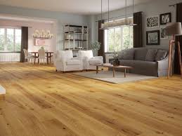 natural brushed oak flooring with knots