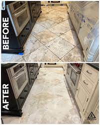 marble and travertine tile floors