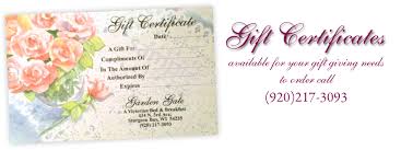 gift certificates sturgeon bay wi