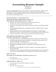 accounting (cpa) resume sample resume