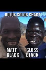 Dulux Color Chart Gloss Matt Black Black Black Color Memes