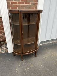 curved gl china cabinet ebay