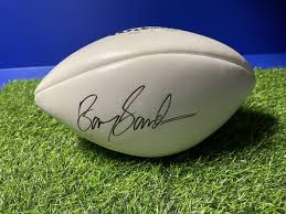 autographed nfl football by hall of