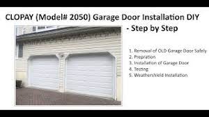 diy garage door clopay 2050