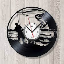 Fishing Wall Clock Fishing Clocks Gift