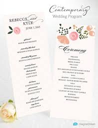 Wedding Program Wording Magnetstreet Weddings