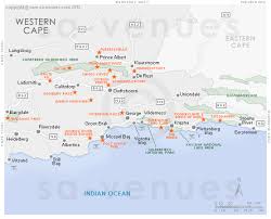 Garden Route Attractions Map