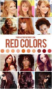 hair color guide reds
