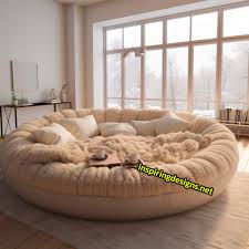 these giant circular sofas might