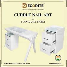 wood cuddle nail art table