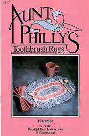 auntu philly s toothbrush rugs placemat