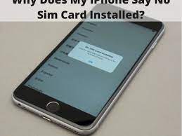 When your iphone says no sim card installed, there's a chance it's because of a fault in the operating software. Why Does My Iphone Say No Sim Card Installed Turbofuture