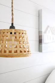 Easy Diy Basket Pendant Light Life On