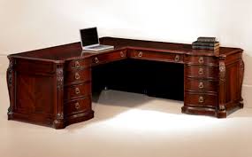 Great savings & free delivery / collection on many items. Mahogany Wood Long L Shaped Desk Home Office Furniture Sets Home Desk