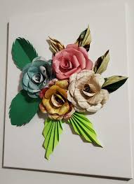 Flower Wall Art 3d Handcrafted