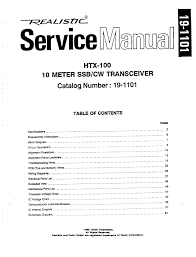 Realistic Htx 100 Marine Radio User Manual Manualzz Com