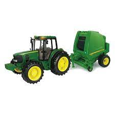 1 16 john deere 7330 tractor with baler